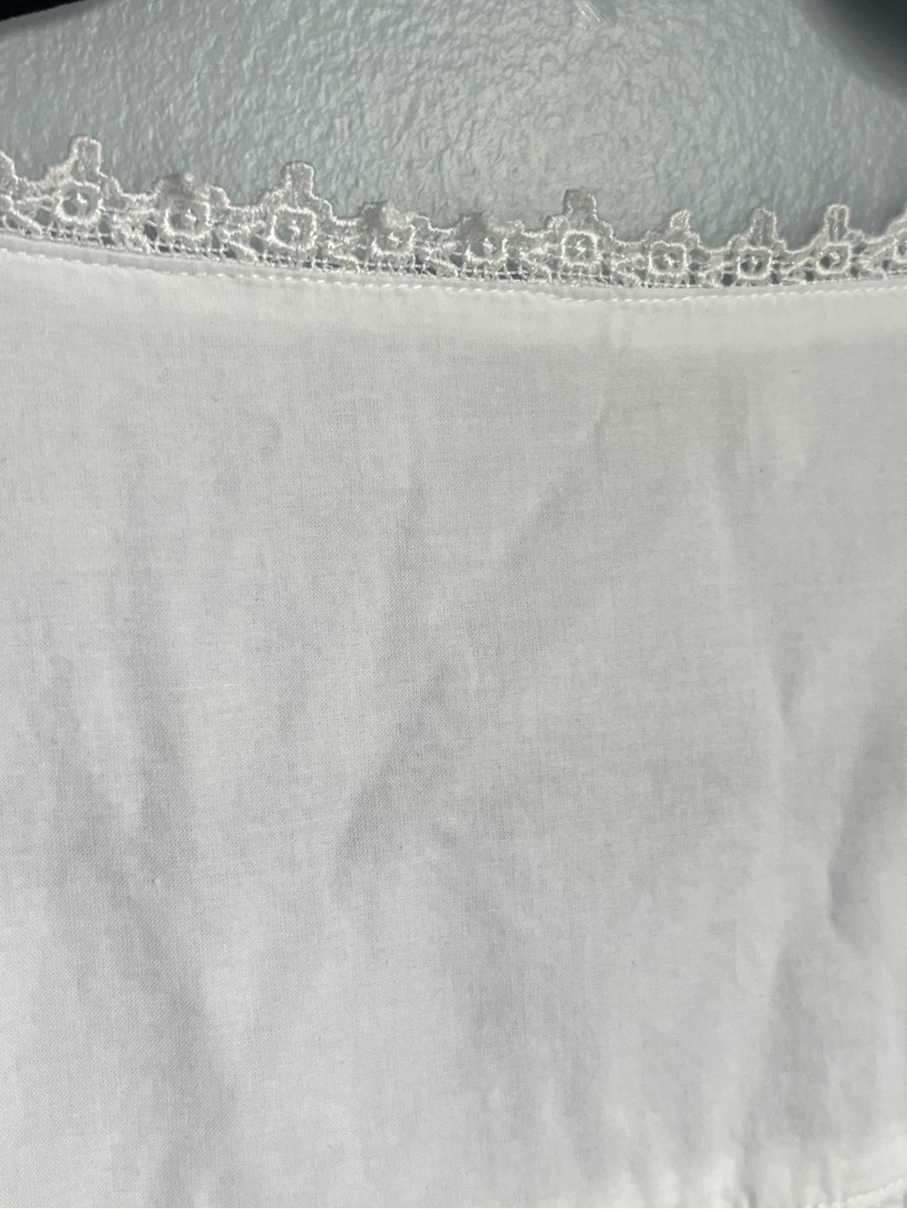 Eileen West White Cotton Nightgown with Lace Trim SZ MED Excellent Condition - Picture 6 of 7